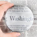 Dandelion 6X Dome Magnifying Glass Acryliy Paperweight Magnifier-3 Inch(80Mm)