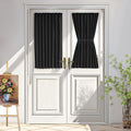 Vatge Door Window Cover - French Door Curtains for Classroom Windows and Doors, 1 Panel, W25 x L40, Black