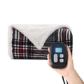 Heated Blanket Electric Blanket Full Size 72x84 with 10 Heating Levels, 12 Hour Auto Shut Off, Machine Washable, Flannel & S