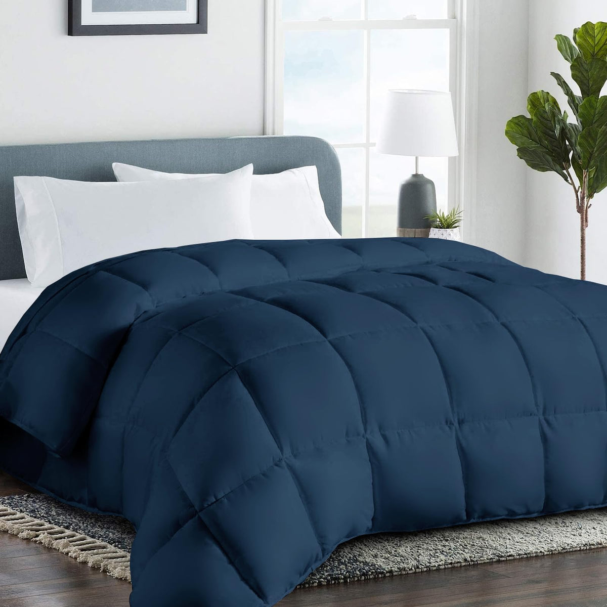 Cohome 2200 Series King Down Alternative Comforter Quilted Duvet Insert With Corner Tabs - All Season Reversible Luxury Hotel Be