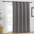 NICETOWN Doorway Curtain Panel for Bedroom - Room Darkening Light Blocking Thermal Insulated Solid Ring Top Blackout Window Drap