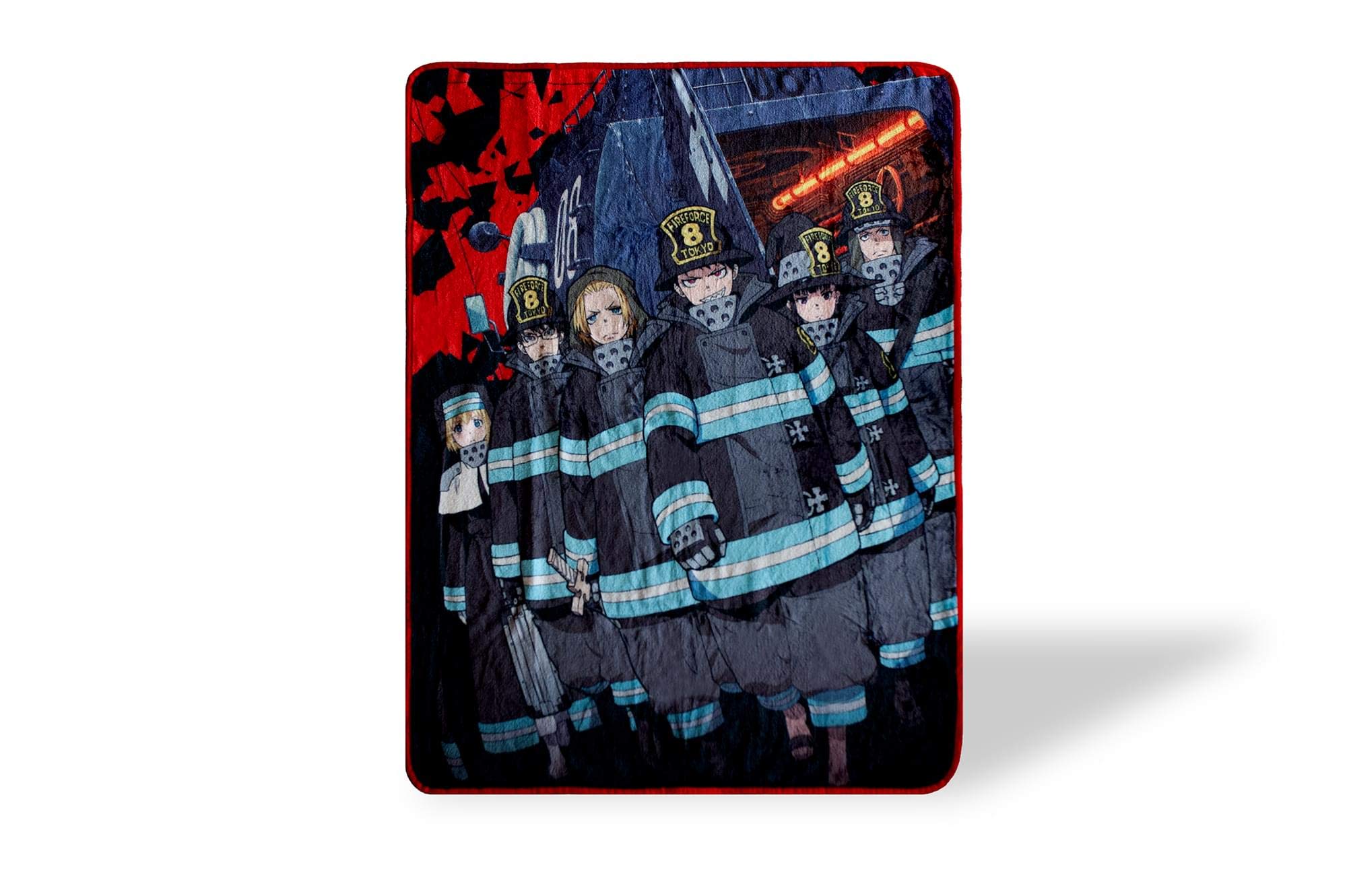 Just Funky Fire Force Anime Series Fleece Throw Blanket | Fire Force Manga Throw Blankets | Fire Force Character Favorites Anime