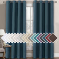 H.VERSAILTEX Linen Blackout Curtain 96 Inches Long for Bedroom/Living Room Thermal Insulated Grommet Linen Look Curtain Drapes P