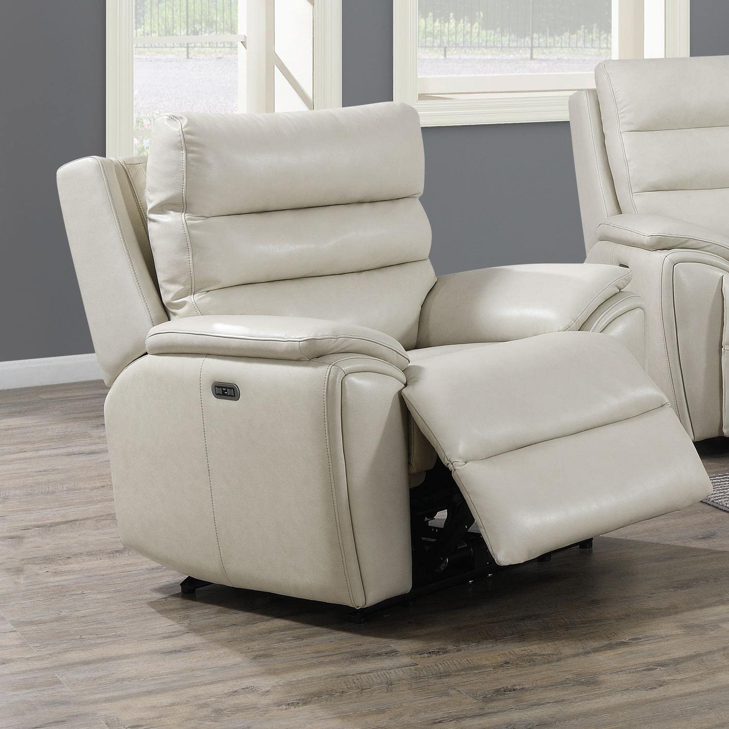 Steve Silver Duval Dual-Power Leather Recliner Chair