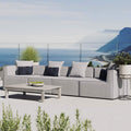 Modway Eei-4381-Gry Saybrook Outdoor Patio Upholstered 4-Piece Sectional Sofa, Gray