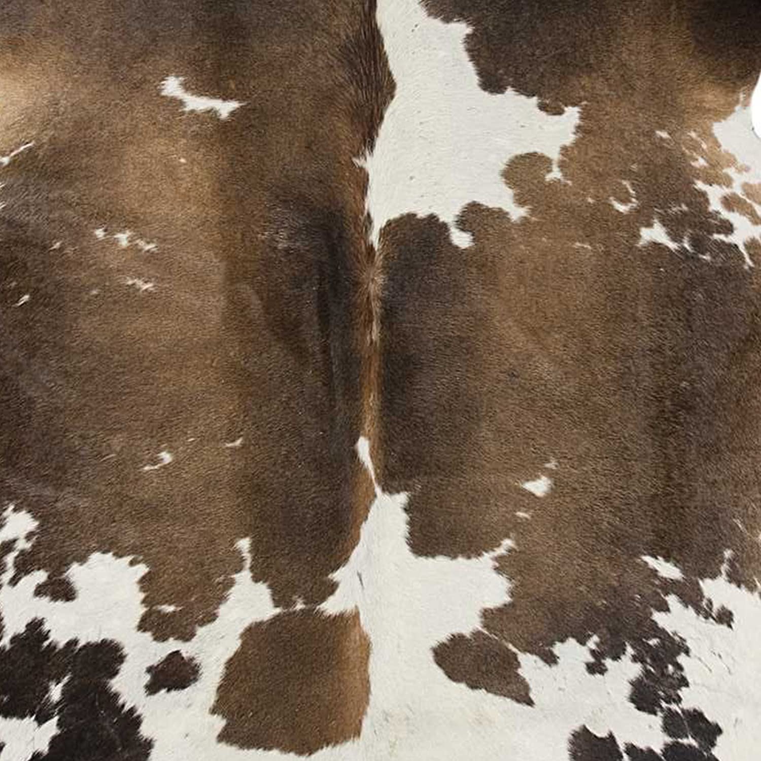 HomeRoots Cowhide Rug, Taupe and White Rug, Microsuede Rug, Home Decor Rug For Bedroom, Living Room, Sofa, Soft Modern Rug, Luxurious Indoor Rug 72' x 84'