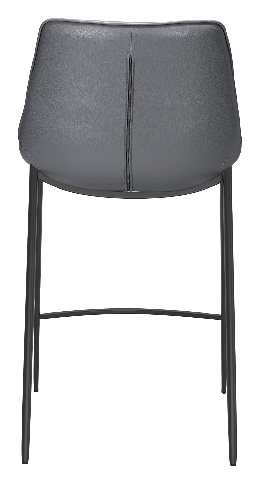 Zuo Magnus Counter Stool Dark Gray & Black