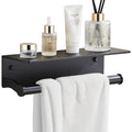 Dr.DJ Toilet Paper Holder with Shelf, Thick Paper Towel Holder for Bathroom Organizer & Storage Wall Mount, RV Toilet Paper Hold