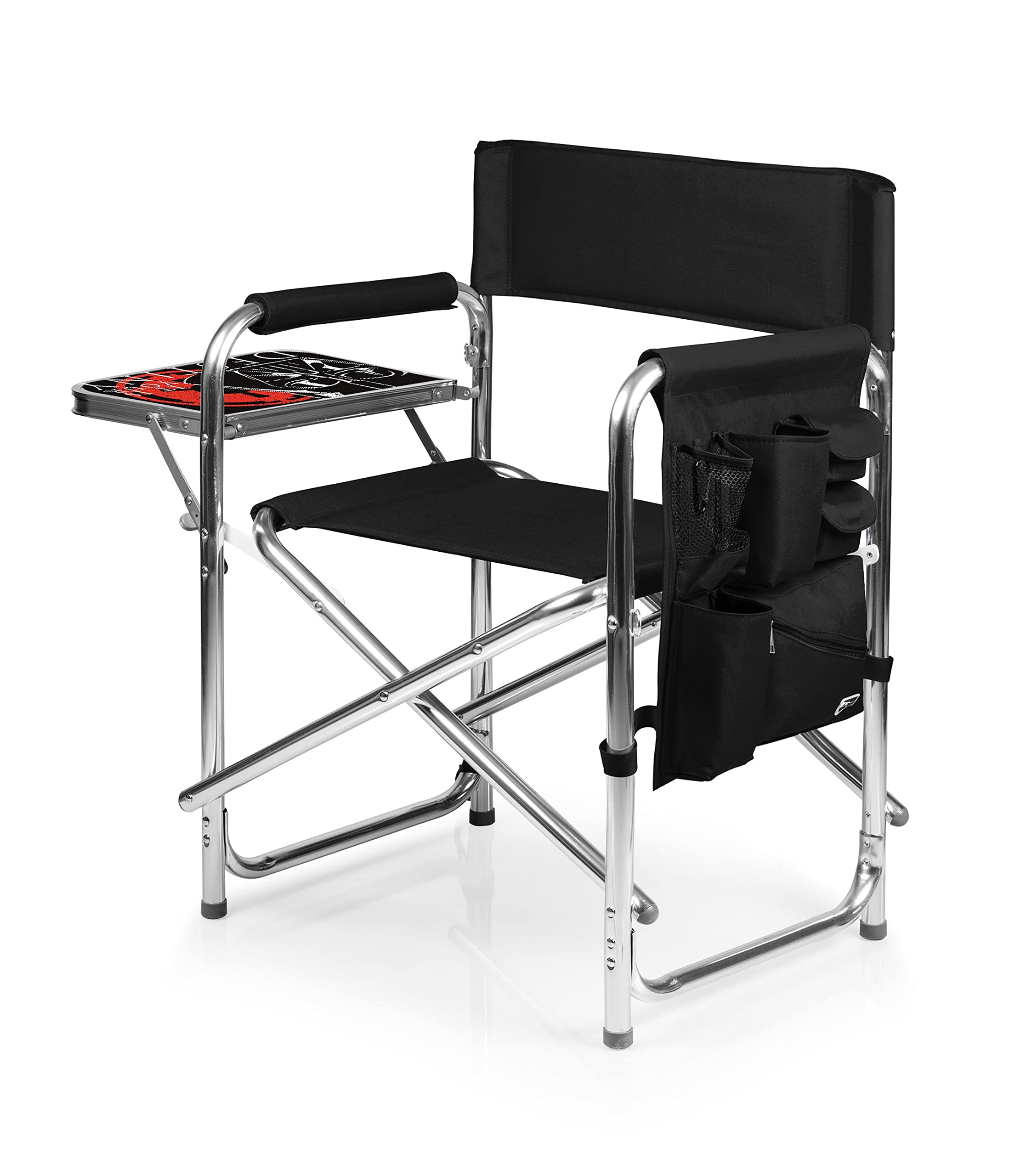 Picnic Time Star Wars Darth Vader Sports Chair With Side Table, Beach Chair, Camp Chair For Adults, (Black) 36.6 X 18.5 X 32.9