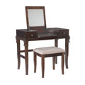 Linon Angela Walnut Vanity Set,30 x 36 x 18
