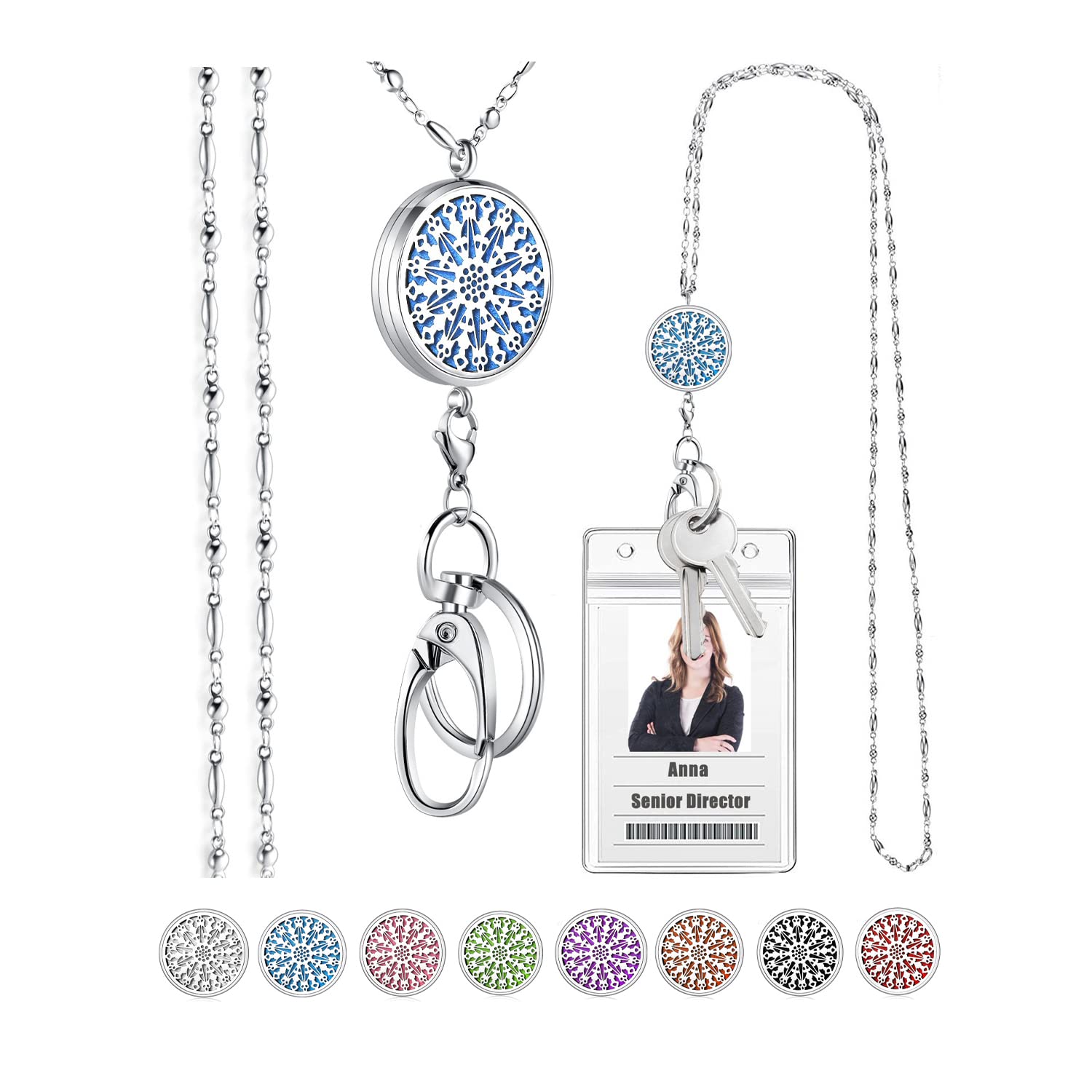 Sam & Lori Teacher Lanyards For Id Badges And Keys Women Cute Lanyard Employee Appreciation Gifts Keychain Badge Holder Necklace