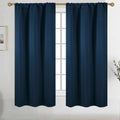 Diraysid Navy Blue Blackout Curtains For Bedroom And Living Room Thermal Insulated Room Darkening Curtains Drapes, 42 X 63 Inch,