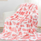 Warm Blanket Pink Strawberry Soft Fleece Blanket Lightweight Lavenderblush Women Throw Blanket Lightpink Gifts Stuff Decor For B