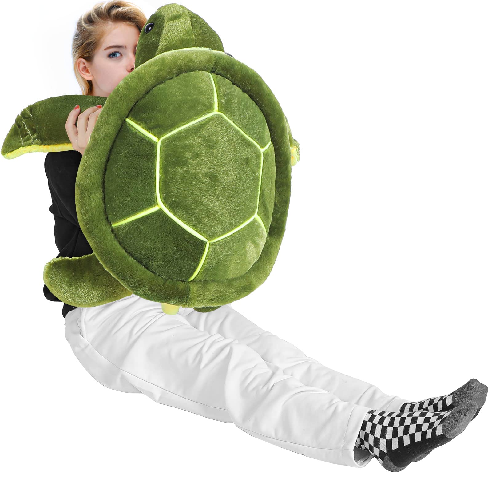 Civaner Turtle Stuffed Animals Sea Turtle Plush, Valentines Day Gifts for Kids, Plush Pillow Toys, Tortoise Toys Doll for Birthd