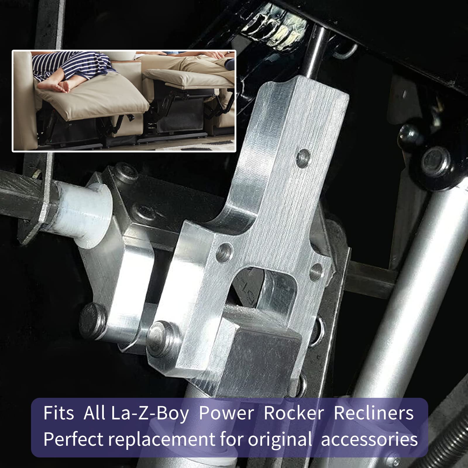 Vanshly Metal Toggle Drive Connector And Metal Drive Toggle And Clevis Mount Power Recliners,Fits For La-Z-Boy/Lazyboy Power Rec