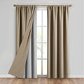 Elrene Home Fashions SunVeil Extra-Wide Thermal Blackout Curtain Liner with YarnLock Technology, Single Panel, Light Grey, 40 in