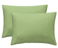 Imaylex Soft 100% Cotton Zipper Closure Pillowcases, Cozy And Lightweight Pillow Case, Set Of 2, Olive Green, Queen, 20' X 30'