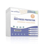 Full Mattress Protector, Premium 100% Waterproof Mattress Cover, Noiseless Breathable Soft, Fitted Deep Pocket 8-21' Bed Cover,