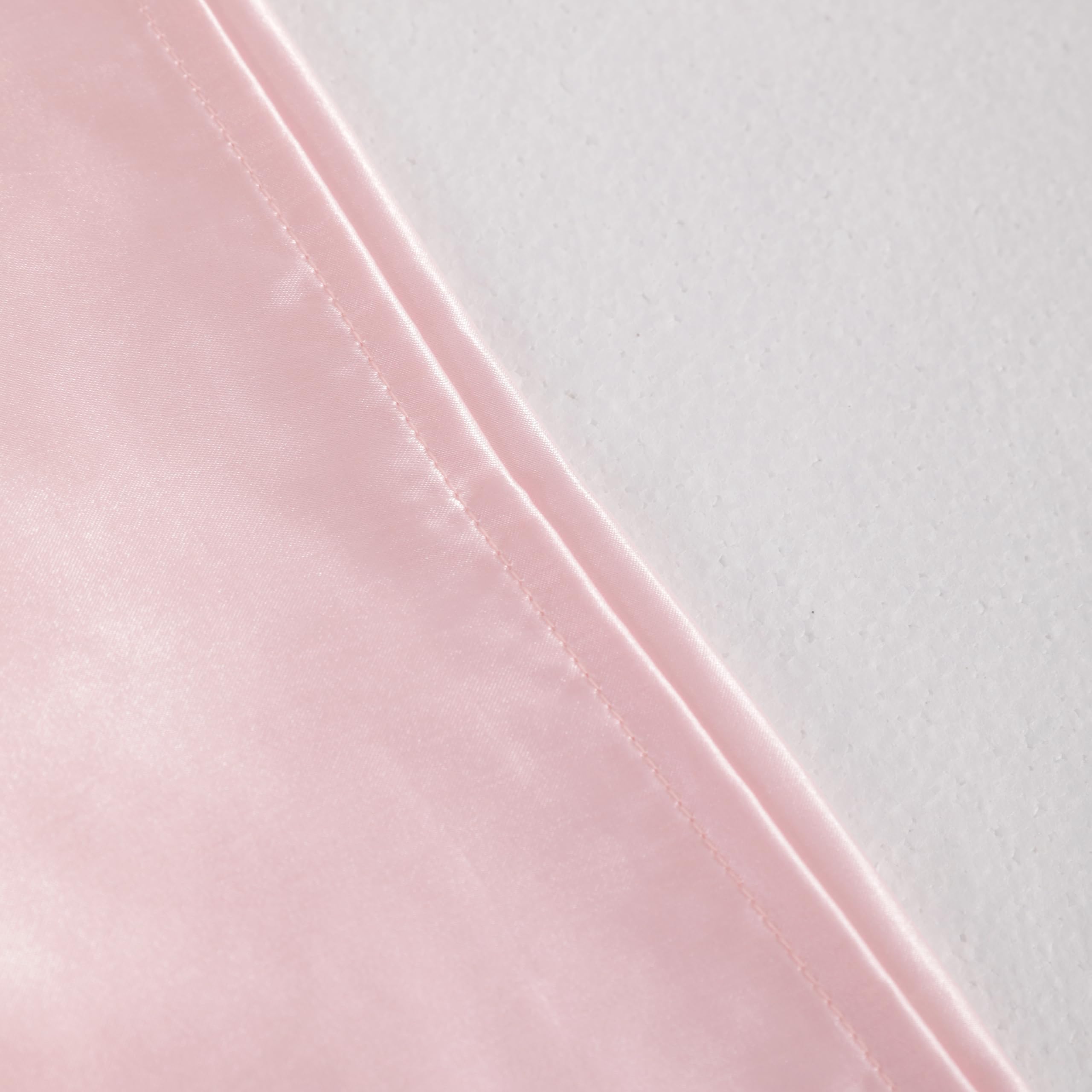 Ntbay Satin Body Pillowcase For Hair And Skin, Luxurious And Silky Pillow Case With Envelope Closure, 20X54 Inches, Light Pink