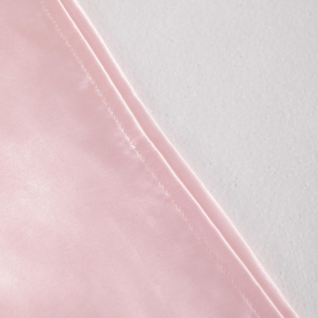 Ntbay Satin Body Pillowcase For Hair And Skin, Luxurious And Silky Pillow Case With Envelope Closure, 20X54 Inches, Light Pink