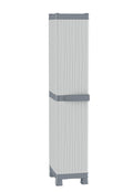 Terry, Base 2350 UW, Cabinet 1 Door and 6 Buckets. Color: Gray, Material: Plastic, Dimensions: 35x43.8x181.8 cm