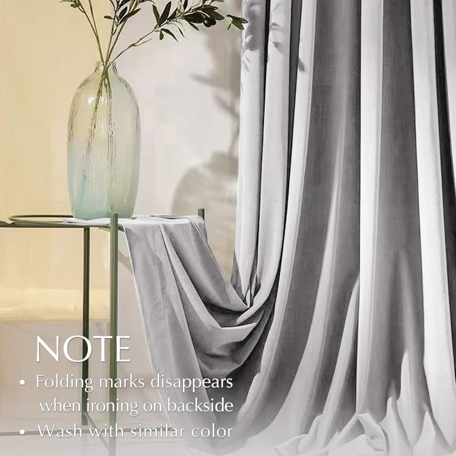 Lazzzy Velvet Light Gray Curtains 84 Inches Long Thermal Insulated Drapes For Bedroom Living Room Darkening Window Treatments Rod Pocket 2 Panels, W42 X L84