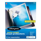 Wilson Jones Sheet Protectors, Heavy Weight, Top-Loading, Non-Glare, 50 Sheets/Box (W21412)