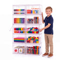 Acellegic 10shelf Craft Storage Organizer, Clear Drawer Bins