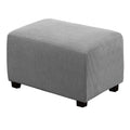 H.VERSAILTEX Ottoman Cover Slipcover Rectangle Fit Length 29 -34  Footrest Sofa Slipcovers Stool Cover Footstool Protector Cover