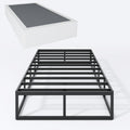 Shland Twin Box Spring 9 Inch High Profile Metal Frame Mattress Foundation,Twin Size Box Spring With Fabric Cover, Easy Assembly