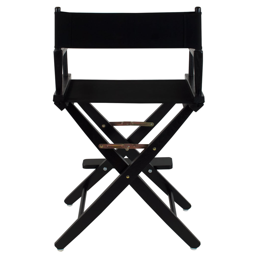 American Trails Extra-Wide Premium 24" Director'S Chair Black Frame With Black Canvas, Counter Height