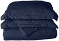 Elegant Comfort  1500 Thread Count - Wrinkle Resistant - Egyptian Quality 3Pc Duvet Cover Set, Solid, King/Cal-King, Navy Blue