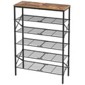 YATINEY 6-Tier Shoe Rack, Shoe Storage Organizer for Closet, Free Standing Shoe Organizer with Metal Mesh Shelves, 24 Pairs of S