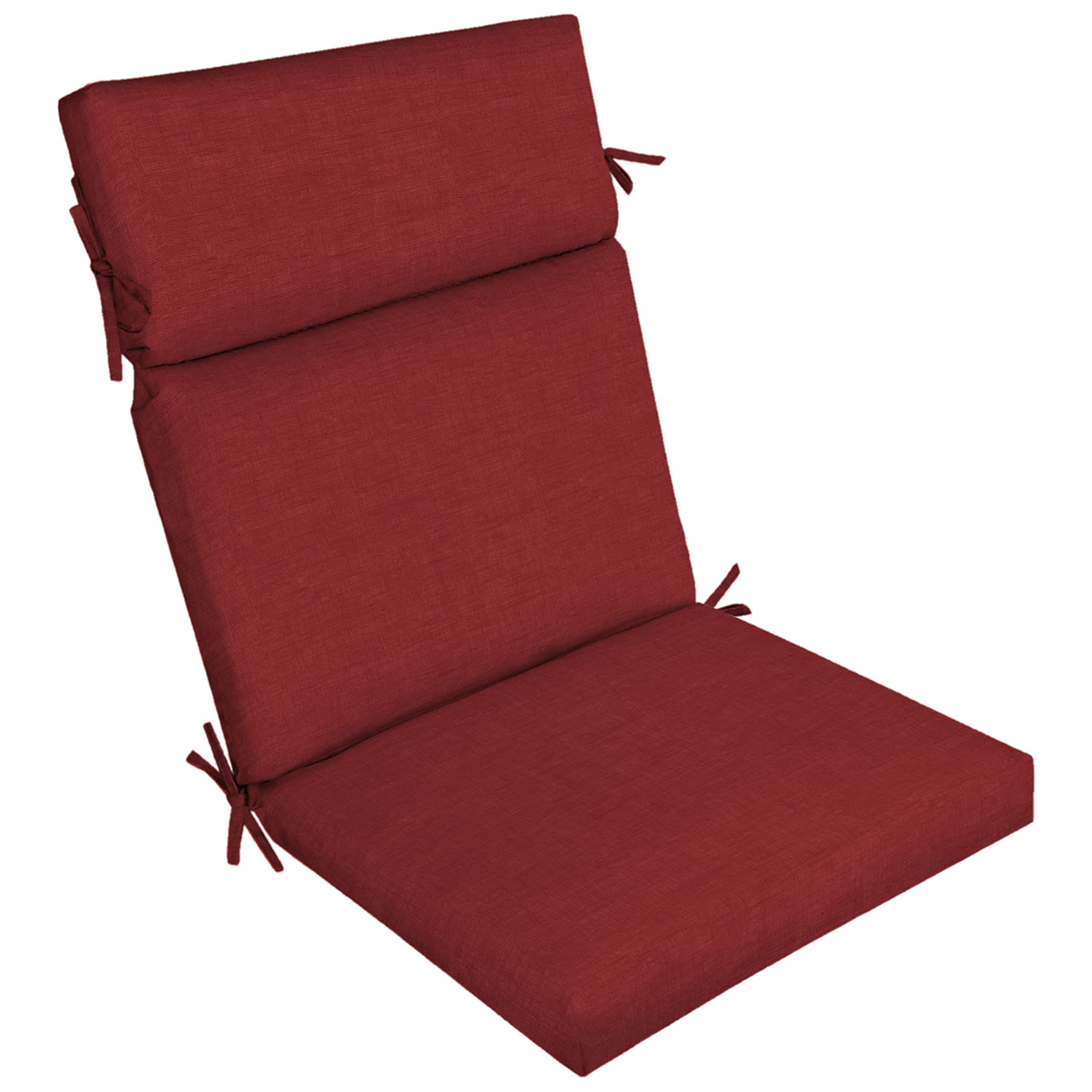 Arden Selections Outdoor Chair Cushion, 21 X 20, Rain-Proof, Fade Resistant 20 X 21, Ruby Red Leala