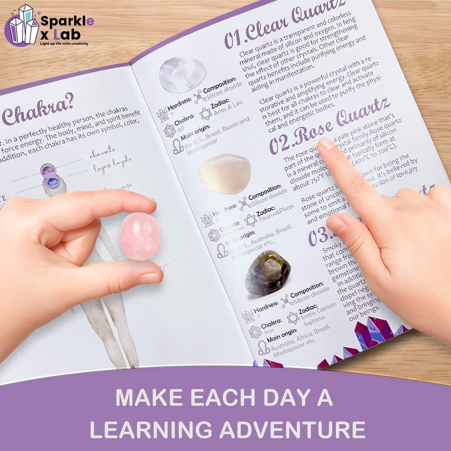 Sparklexlab Advent Calendar 2024 - Crystal Advent Calendar For Adults Teens Girls Boys With 24 Gemstones To Open Each Day - Natu