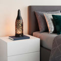13 Black Geometric Novelty USB Lantern With Novelty Shade