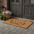 24 X 48 Brown And Black Hello Spring Outdoor Coir Door Mat