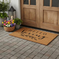 30 X 48 Brown And Black Hello Spring Outdoor Coir Door Mat