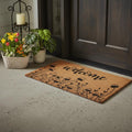 17 X 29 Brown And Black Mushrooms Welcome Outdoor Coir Door Mat