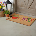 17 X 29 Brown Green And Red Hello Summer Outdoor Coir Door Mat