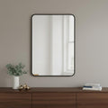 36 Black Aluminum Framed Accent Mirror