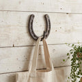 4 Antiqued Bronze Cast Iron Horseshoe Wall Hook