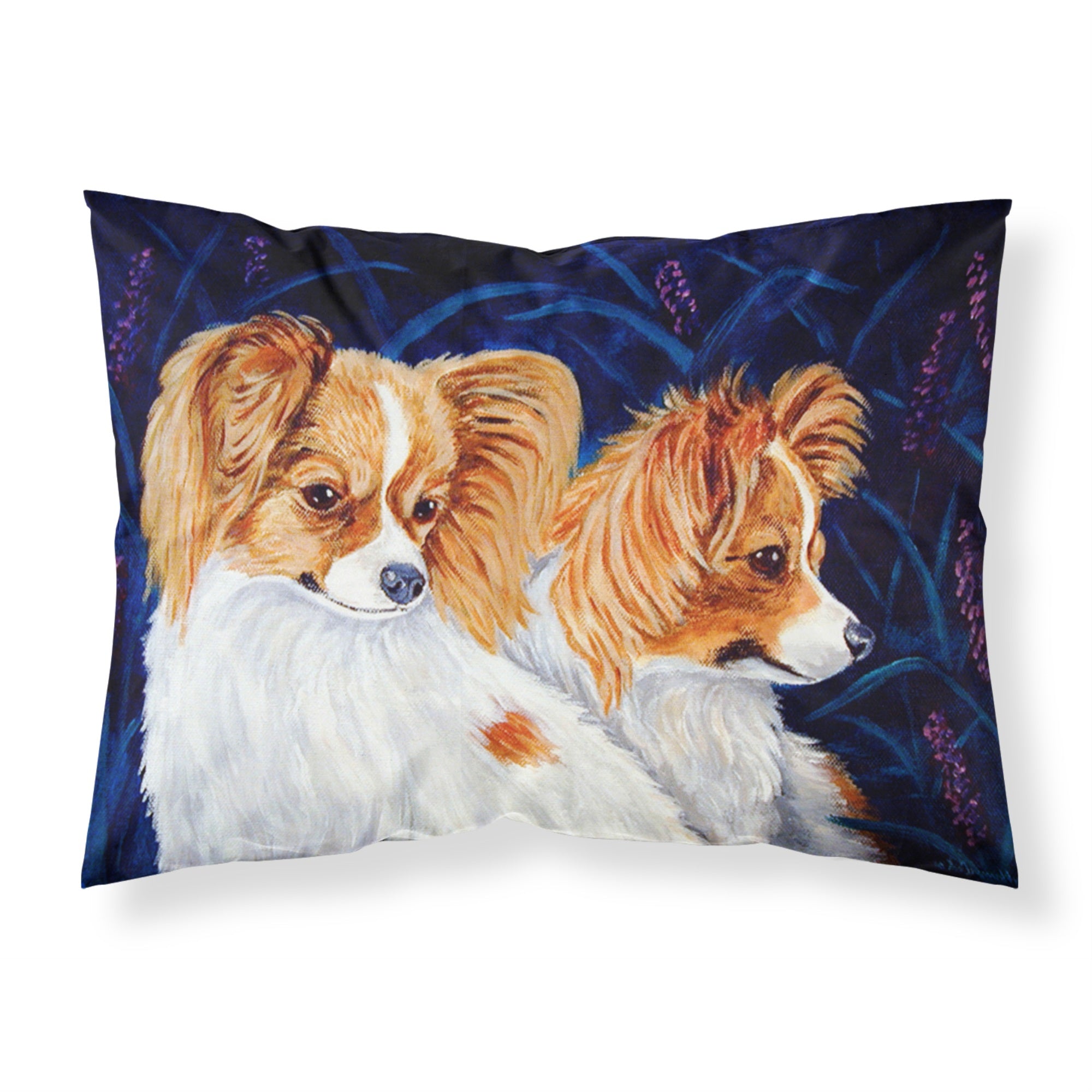 'Caroline'S Treasures 7241Pillowcase Papillion Moisture Wicking Fabric Standard Pillowcase, Large, Multicolor'