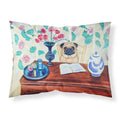 'Caroline'S Treasures 7253Pillowcase Pug Moisture Wicking Fabric Standard Pillowcase, Large, Multicolor'