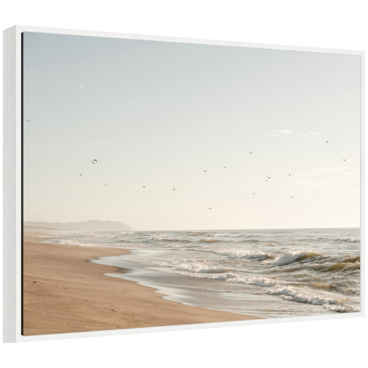 Sylvie Coastal Flight Framed Canvas by Crystal Lynn Collins
