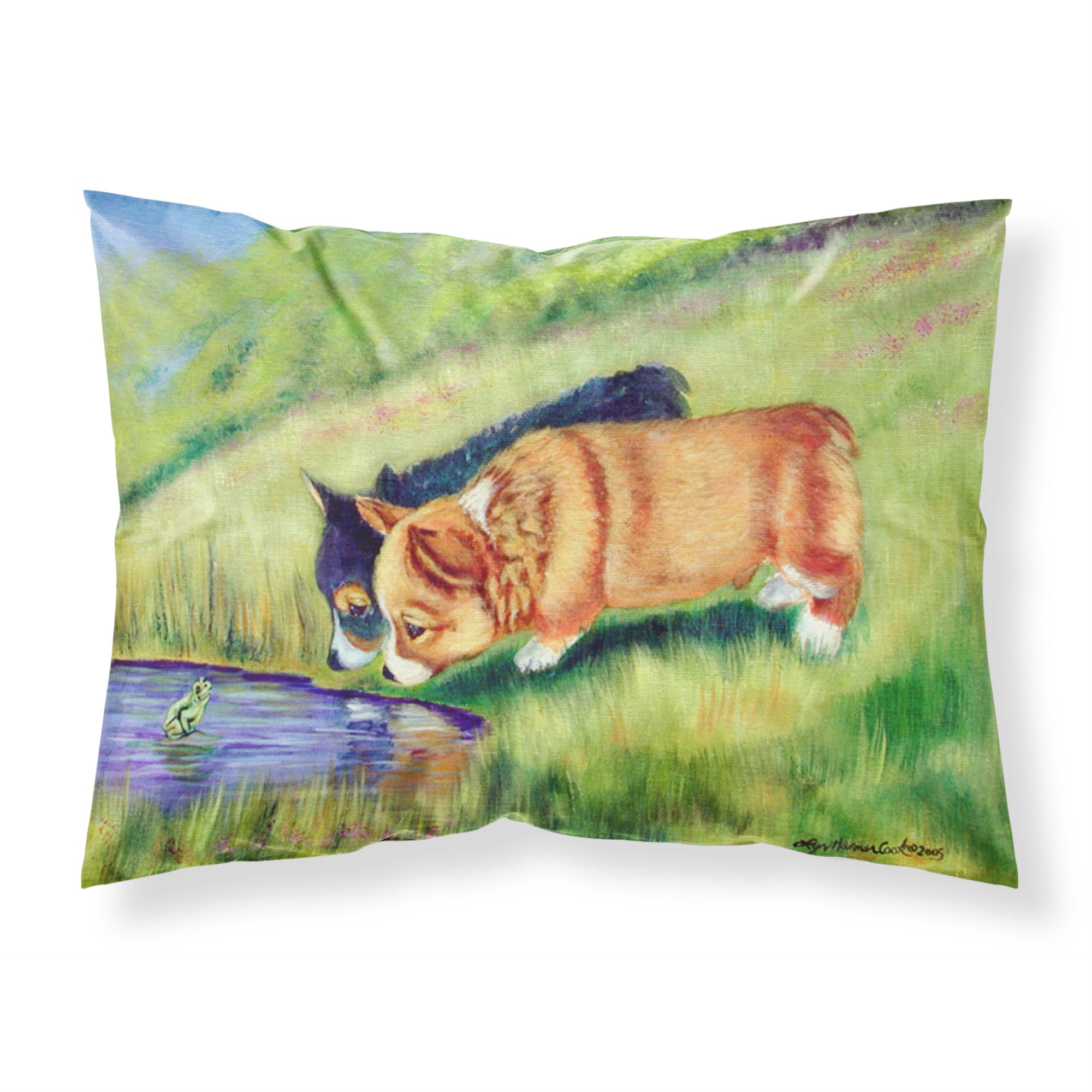 'Caroline'S Treasures 7292Pillowcase Corgi Moisture Wicking Fabric Standard Pillowcase, Large, Multicolor'