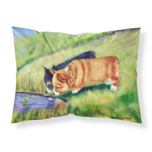 'Caroline'S Treasures 7292Pillowcase Corgi Moisture Wicking Fabric Standard Pillowcase, Large, Multicolor'