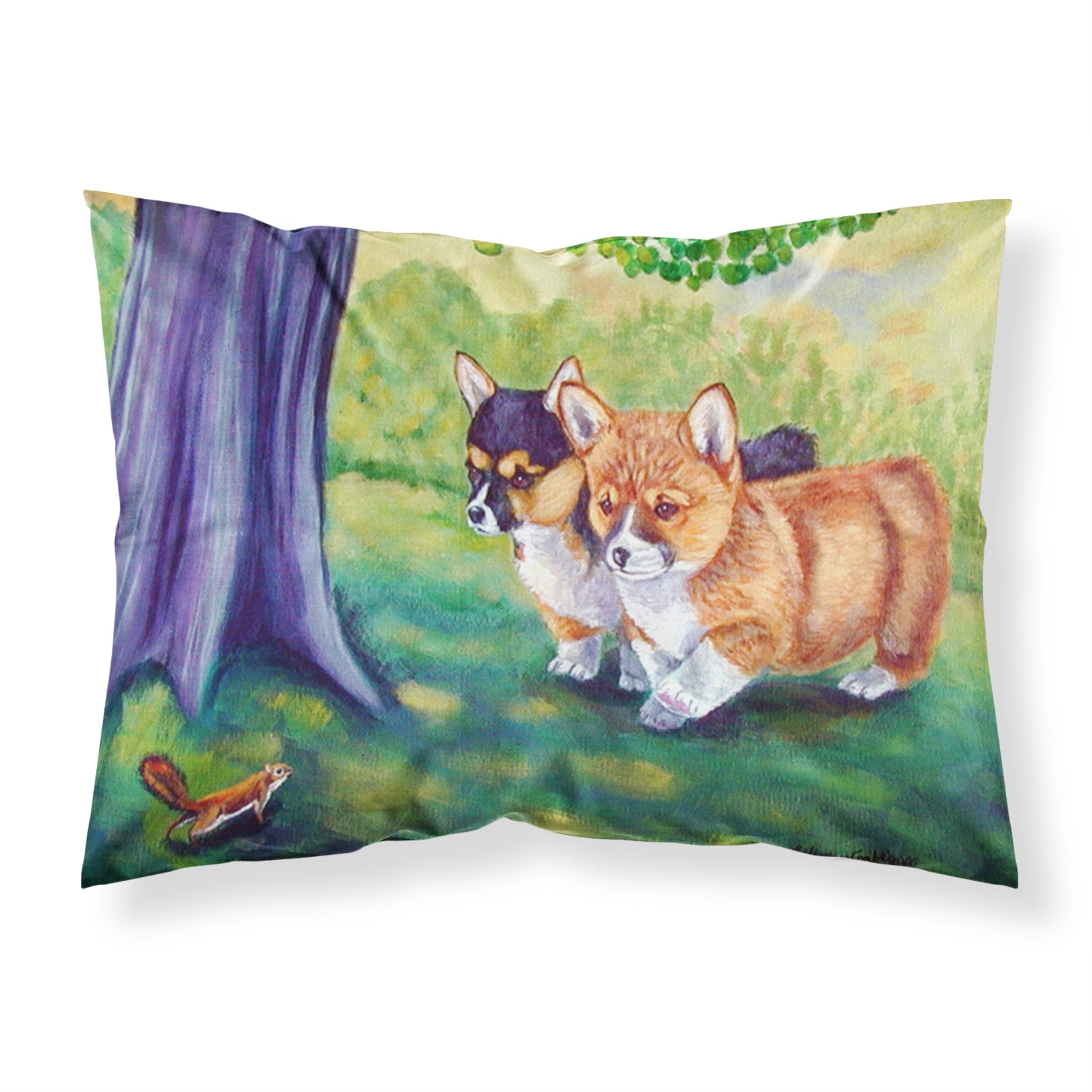 'Caroline'S Treasures 7293Pillowcase Corgi Moisture Wicking Fabric Standard Pillowcase, Large, Multicolor'