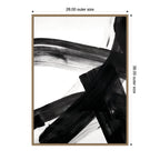 Black Mark No. 2 by Amy Lighthall Framed Canvas Wall Art Print