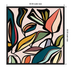 Fanciful Ficus SQ Expansion by Alicia Bock Framed Canvas Wall Art Print